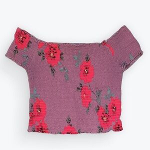 Kendall + Kylie Rose Crop Top | Off the Shoulder | Size S |